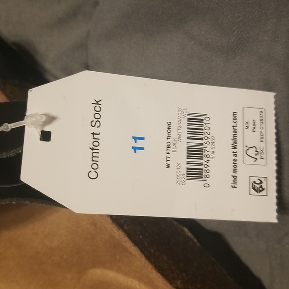 Time and Tru Women's Asymmetric Strap Footbed Sandals NWT - Picture 3 of 4